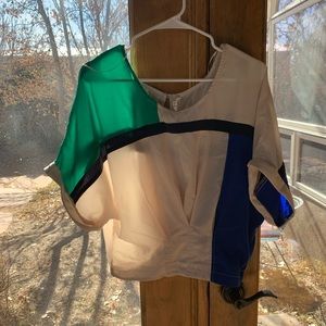 Willow & Clay colorblock dolman sleeve blouse